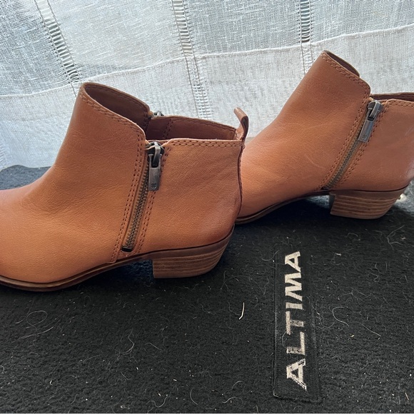 Lucky Brand Brown Ankle Booties with Zipper - Picture 3 of 8